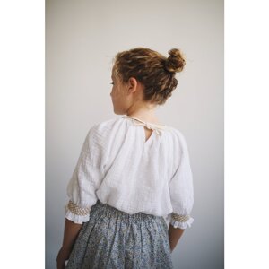 LiiLU dívčí mušelínová halenka SS24 - 047 Velikost: 10 let 100% bavlna