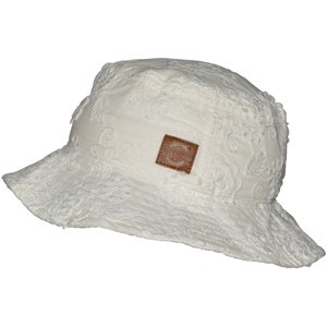Mikk-Line dětský klobouk s vyšíváním UPF50+ White 98109 Velikost: 45 UPF 50+