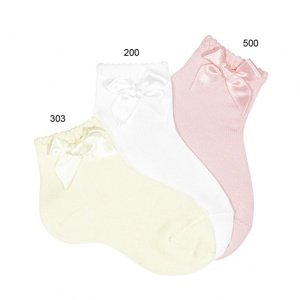 Cóndor Condor dětské ponožky bílé 27304_200 Velikost: 000 / 0 - 3 měsíce