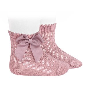 Cóndor Condor dětské ponožky s mašlí 25194 - 526 Velikost: 00 / 3 - 6 měsíců