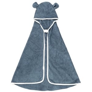 Fabelab dětská osuška s kapucí Medvídek modrá 2006238515 Veselý design medvídka