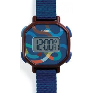 Dětské digitální hodinky Djeco Ticlock - Blue volute