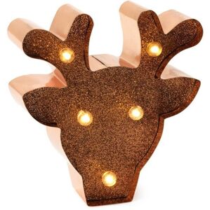 Legami Mini dekorace Light - Christmas Reindeer With Glitters