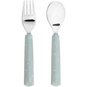 Lassig Cutlery with Silicone Handle 2pcs blue