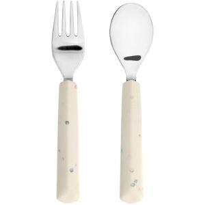 Lassig Cutlery with Silicone Handle 2pcs nature
