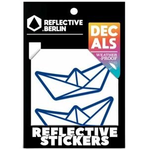 Reflective.Berlin Reflective Decals - Paper Boat - blue