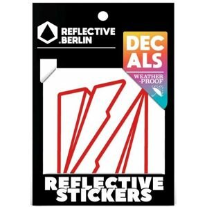 Reflective.Berlin Reflective Decals - Paper Plane - red