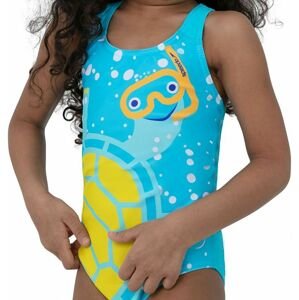 Speedo Tommy Turtle Digital Crossback Swimsuit - turquoise/bright yellow 92