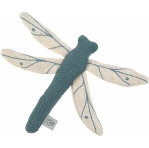 Lassig Knitted Toy with Rattle Garden Explorer Dragonfly - blue