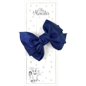 Ella & Monster Hair clip-romantic bow dark blue