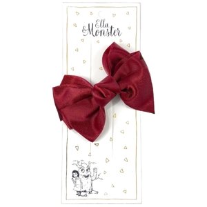 Ella & Monster Hair clip-romantic bow red