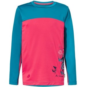 Vaude Kids Solaro LS T-Shirt II - bright pink/arctic 104
