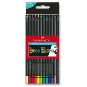 Faber-Castell Pastelky Black Pencil-12 barev