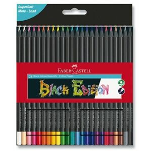 Faber-Castell Pastelky Black Pencil-24 barev