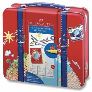 Faber-Castell Dětské fixy connector-kufřík 40 barev