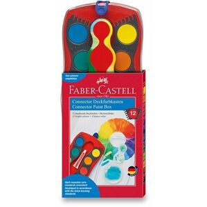 Faber-Castell Vodové barvy connector-12 barev, průměr 30 mm