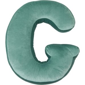 Sametový polštář Betty’s Home ve tvaru písmene G - Mint