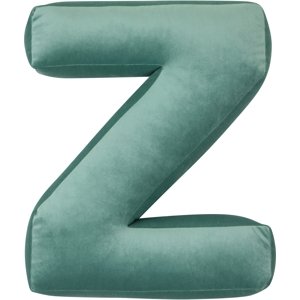 Sametový polštář Betty’s Home ve tvaru písmene Z - Mint
