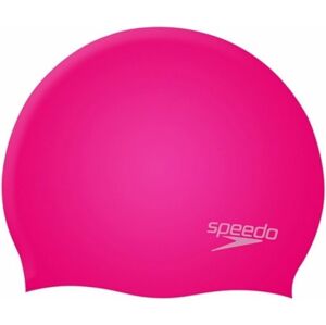 Speedo Plain Moulded Silicone Cap - electric pink