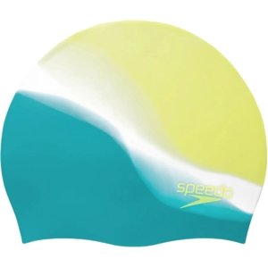 Speedo Multi Colour Silicone Cap Junior - spritz/white/aquarium