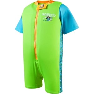 Speedo Learn to Swim Character Printed Float Suit - chima azure blue/fluro green 2-3