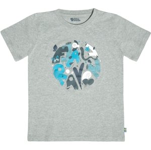 Fjallraven Kids Forest Findings T-shirt - Grey-Melange 128