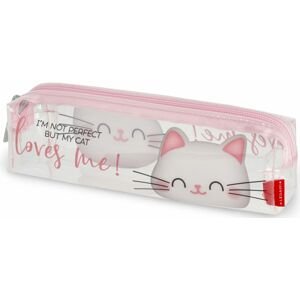 Legami Transparent Pencil Case - Kitty