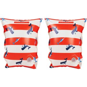Swim Essentials Red-White Whale - Inflatable Swimming Armbands 0-2 years