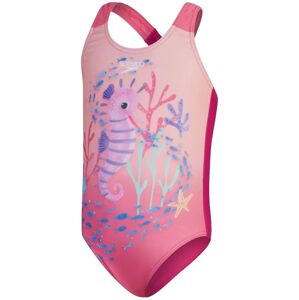 Speedo Girls Digital Printed Swimsuit - pink/pink 100