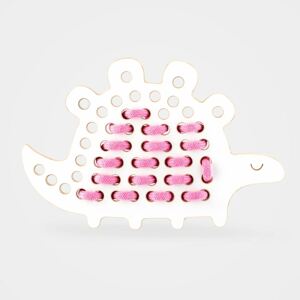 milin Montessori dřevěná prepletacia hračka - dino