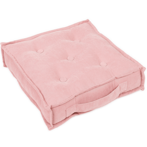 Cotton & Sweets Prošívaný puf sytě růžová 46x46x13cm