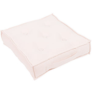 Cotton & Sweets Prošívaný puf pudrově růžová 46x46x13cm