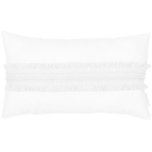 Cotton & Sweets Boho obdélníkový polštář s krajkou bílá 35×60cm