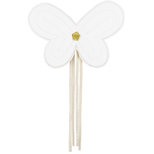 Cotton & Sweets Lněná pohádková křídla bílá se zlatem 51x35cm