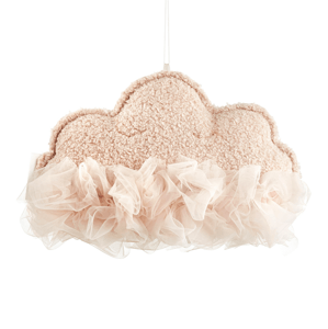 Cotton & Sweets Závěsná dekorace obláček pudrově růžová 35x26x14cm