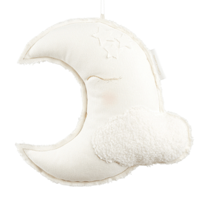 Cotton & Sweets Závěsná dekorace měsíc vanilka 31x31x10cm