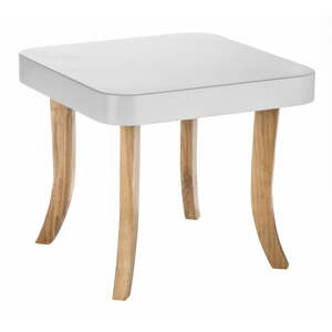 Somebunny Dětský čtvercový stůl dřevěné nožičky - Bílá, 37 cm
