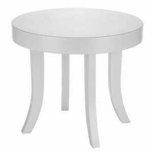 Somebunny Dětský kulatý stůl bílé nožičky - Bílá, 37 cm