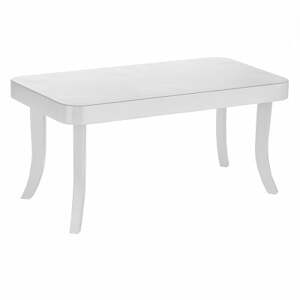 Somebunny Dětský obdélníkový stůl bílé nožičky - Bílá, 37 cm