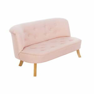 Somebunny Dětská sedačka eko pudrově růžová - Bílá, 17 + 25 cm