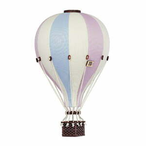 Super balloon Dekorační horkovzdušný balón – růžová/modrá - S-28cm x 16cm
