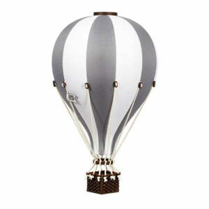 Super balloon Dekorační horkovzdušný balón – šedá - S-28cm x 16cm