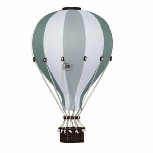 Super balloon Dekorační horkovzdušný balón – zelená/šedozelená - S-28cm x 16cm