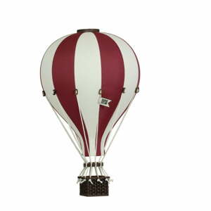 Super balloon Dekorační horkovzdušný balón – bordó - L-50cm x 30cm