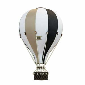 Super balloon Dekorační horkovzdušný balón – černá/béžová - S-28cm x 16cm