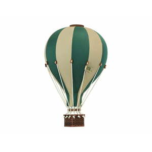Super balloon Dekorační horkovzdušný balón – zelená/krémová - S-28cm x 16cm