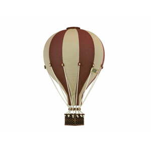 Super balloon Dekorační horkovzdušný balón – hnědá/krémová - S-28cm x 16cm