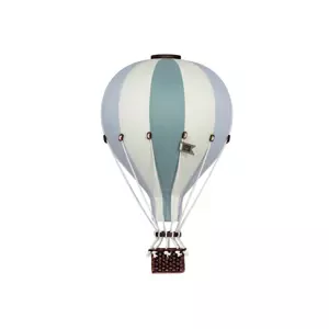 Super balloon Dekorační horkovzdušný balón- zelená/modrá - M-33cm x 20cm