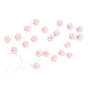Spinkie Girlanda s bambulkami mini pudrově růžová