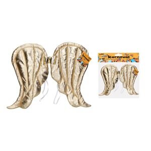 Set karneval - zlaté křídla 50x40 cm, Wiky, W032052